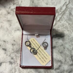 Elegant 18k gold plated jewelry set